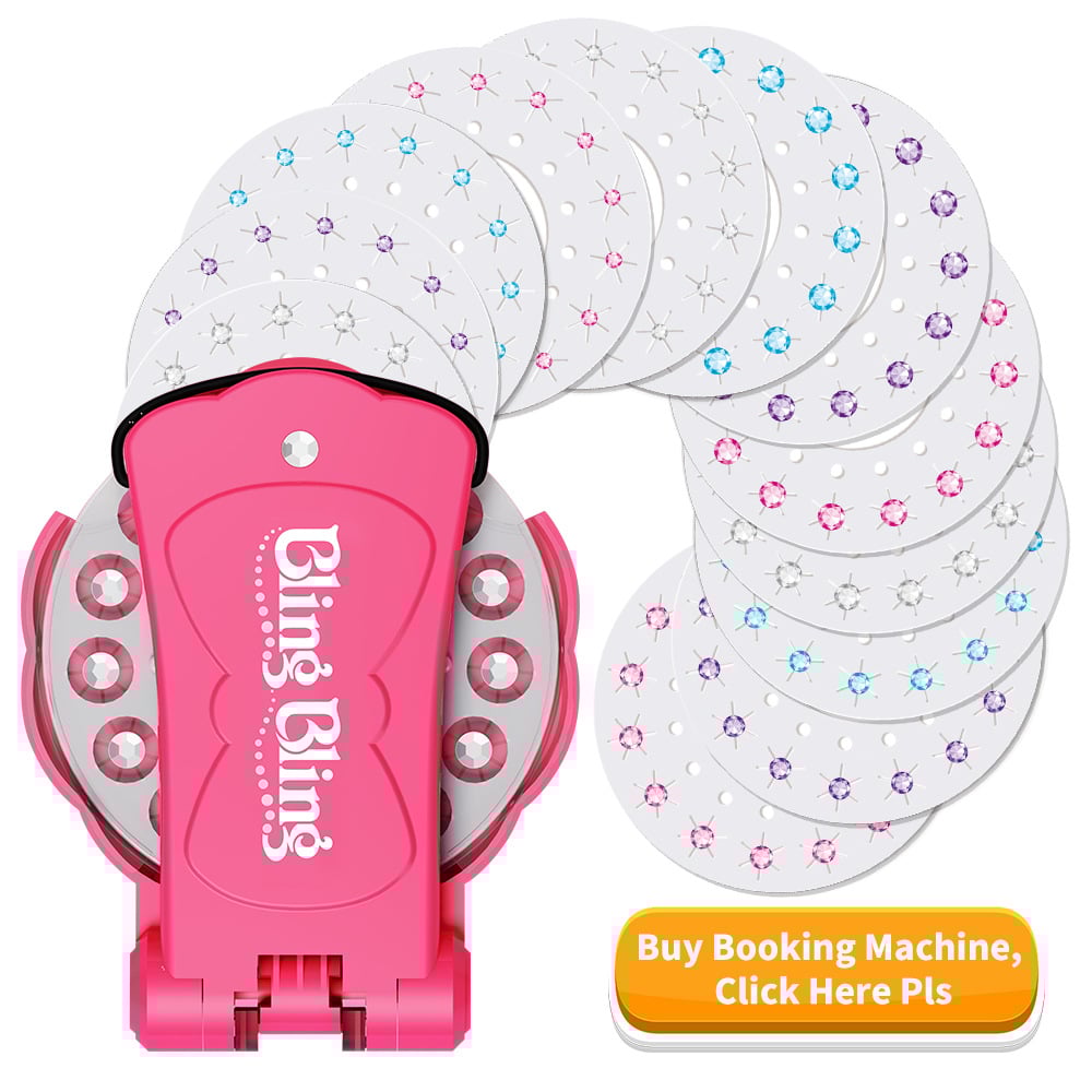 💎Glitter Diamond Styling Tools Hair Gemstone Styling Set