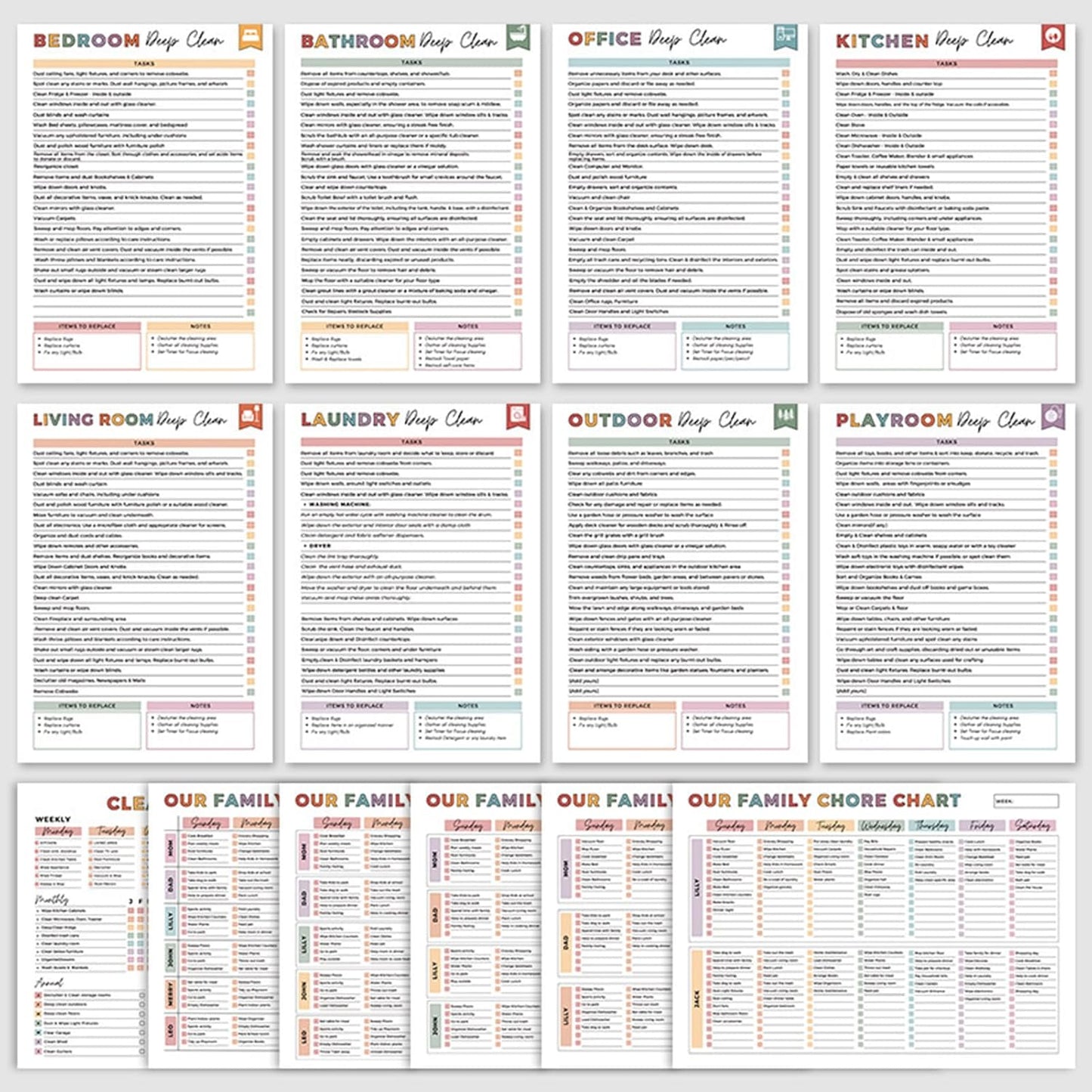 ADHD Cleaning & Organizing Toolkit - Chore Planner