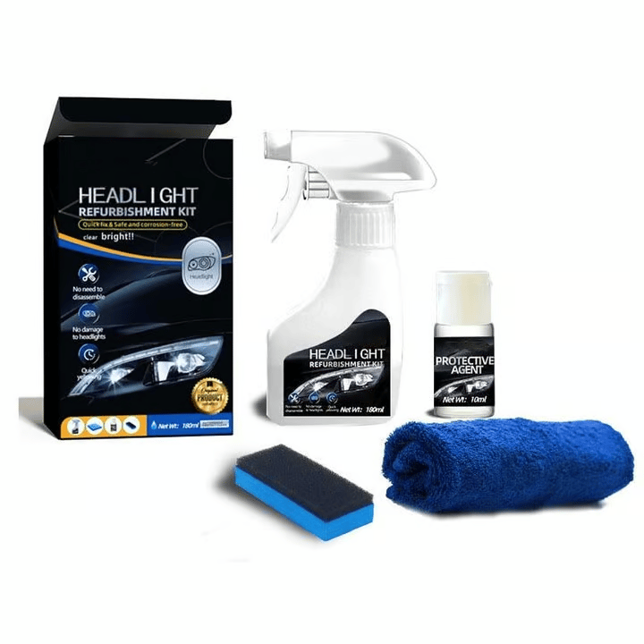 π Automotive Headlamp Restoration Fluid, blurring enhanced crystalline coating refurbisher