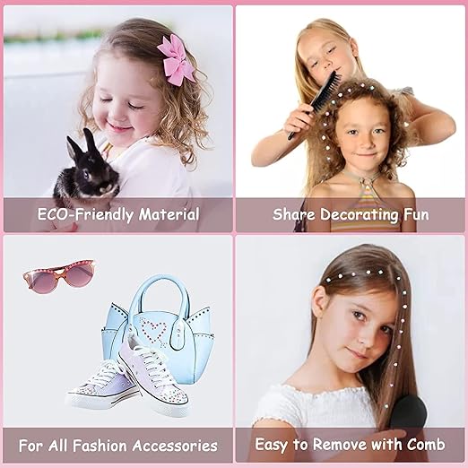 💎Glitter Diamond Styling Tools Hair Gemstone Styling Set