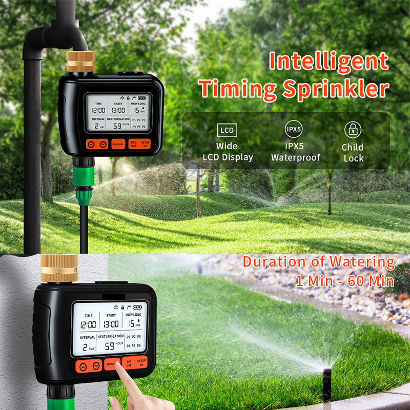 Large LCD Display Water Timer for Garden House(50% OFF)