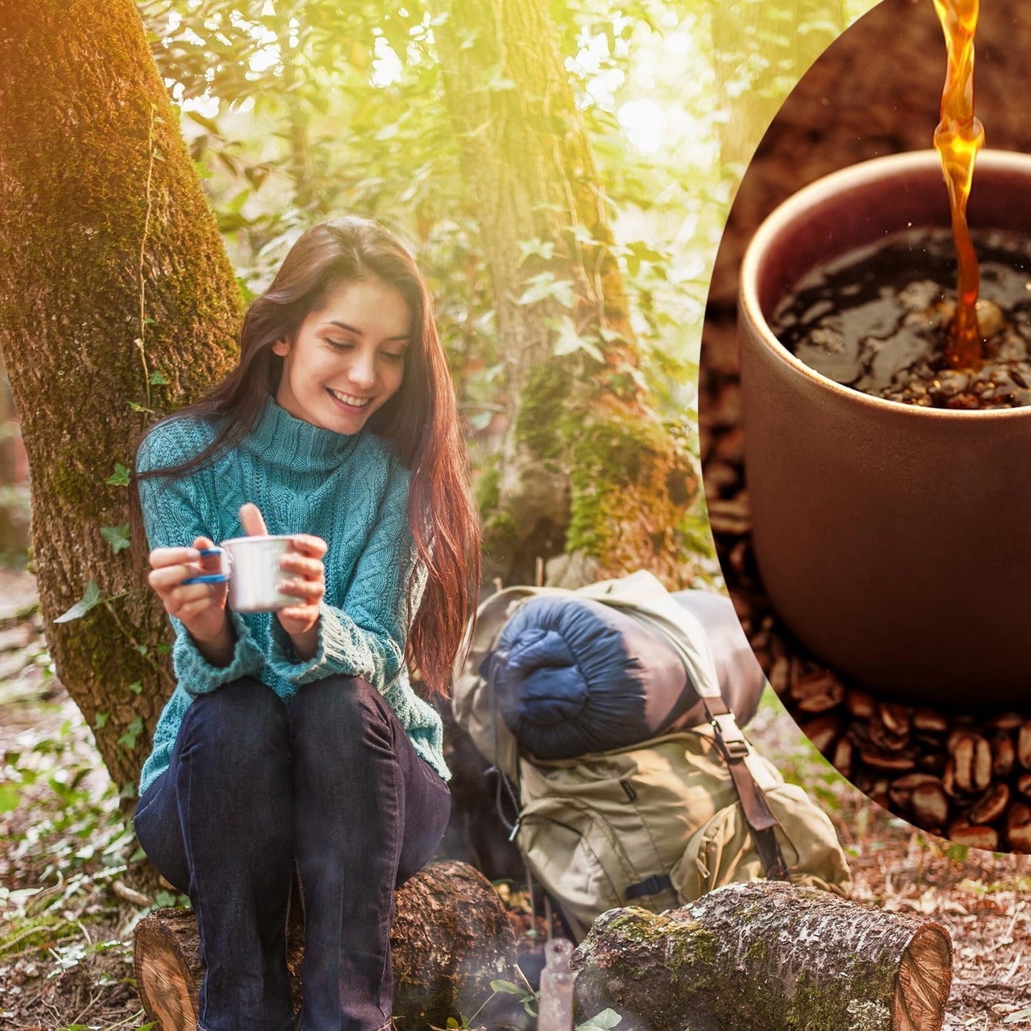 Extra Rare Vintage Camping Coffee Set