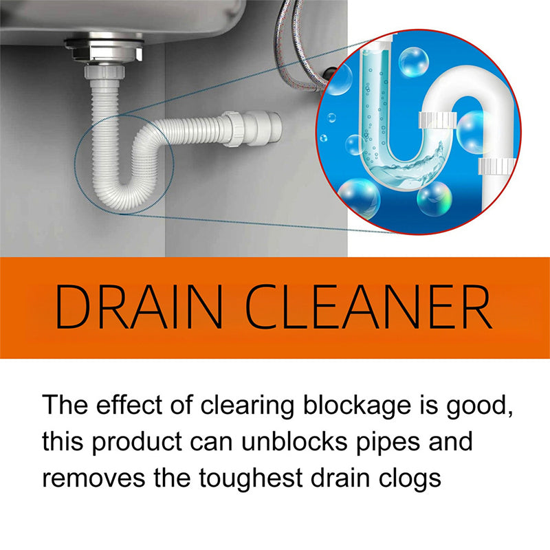๐๐ฅ Powerful Pipe Dredging Agent for Kitchen and Toilet Pipelines - Dissolves 200+ Blockages and Kills of Bacteria
