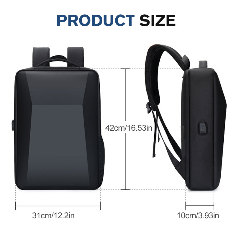 Large-Capacity Lightweight Hardshell Backpack
