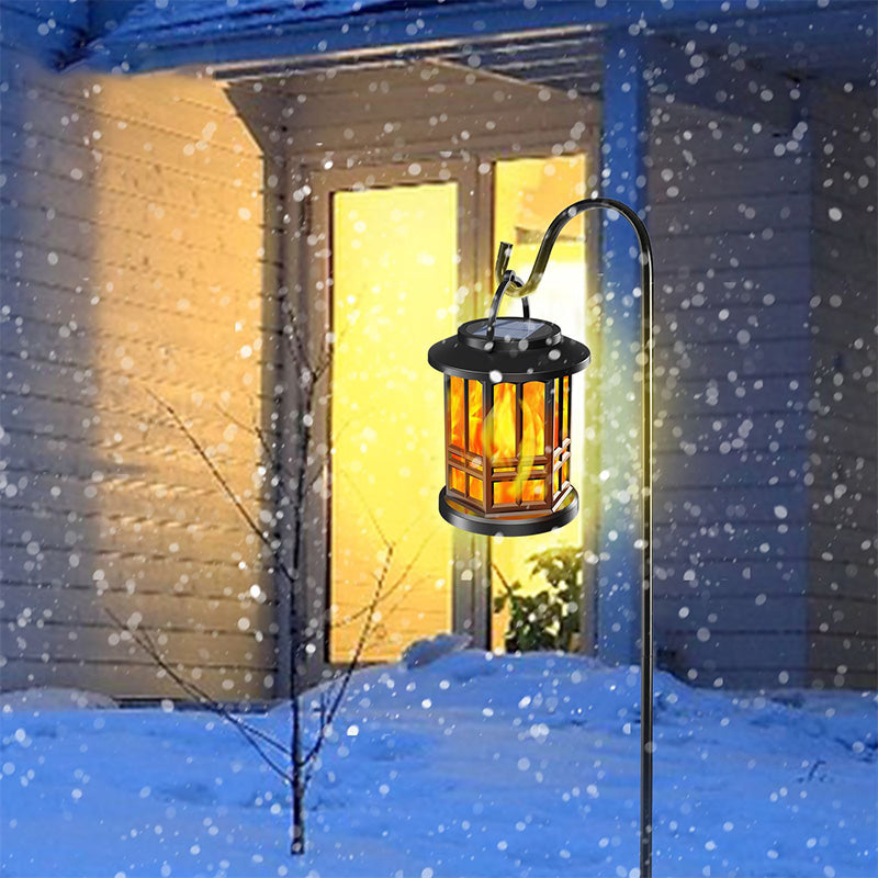 Waterproof Outdoor Solar Flame Lantern Light