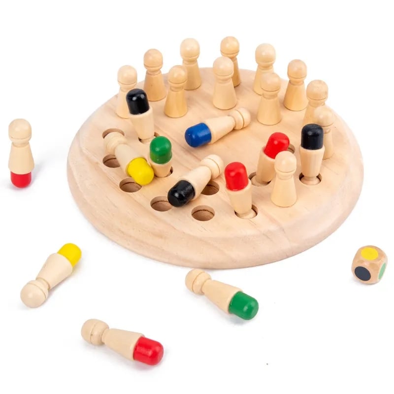 👶Wooden Memory Match Stick Chess Game💖🔥