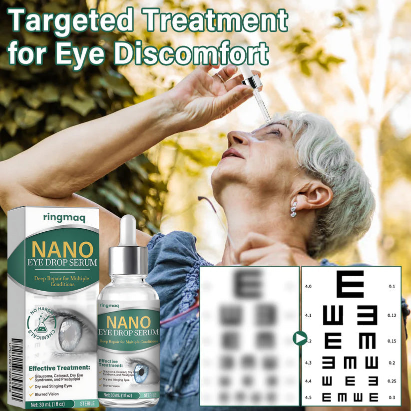 ringmaq Nano Eye Drops Serum ✅FDA Approved(Suitable for presbyopia, dry eye syndrome, glaucoma, and cataracts) 👀