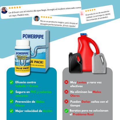 PowerPipe Desatascador en Polvo