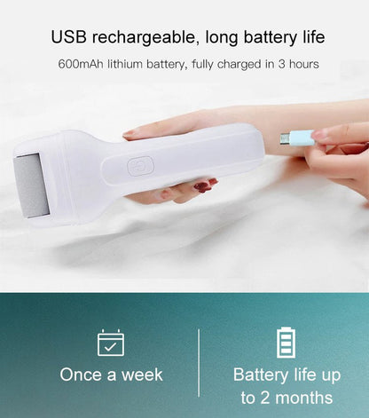 Rechargeable electric foot callus remover