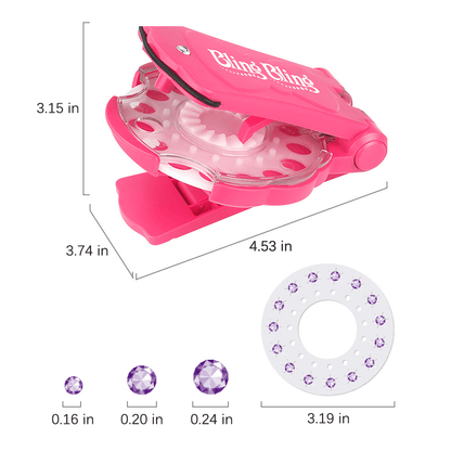 💎Glitter Diamond Styling Tools Hair Gemstone Styling Set