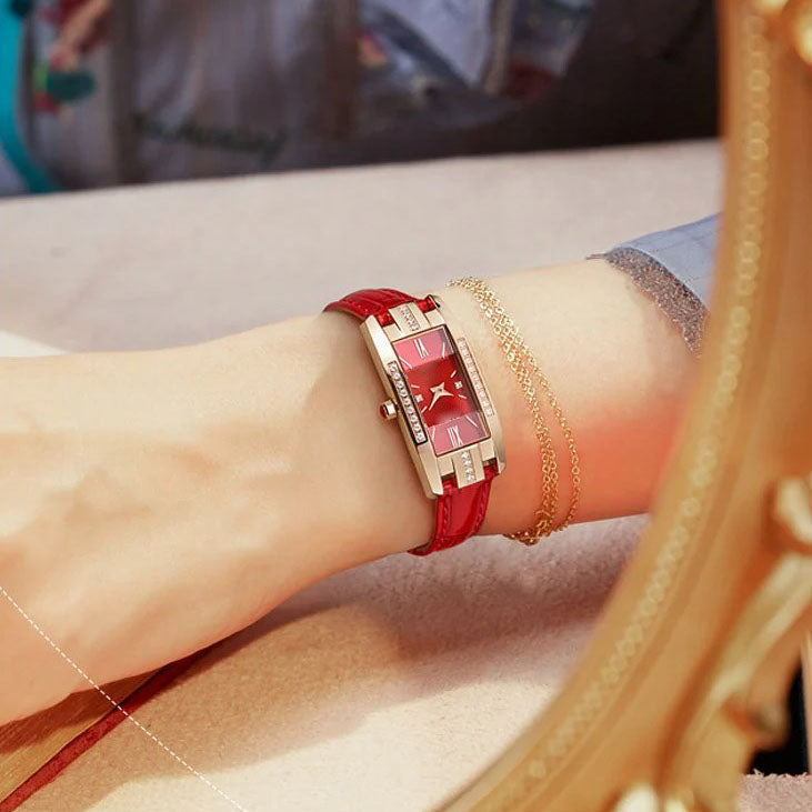 Elegant Temperament Square Ladies Quartz Watch (BUY 1 GET 1 FREE)