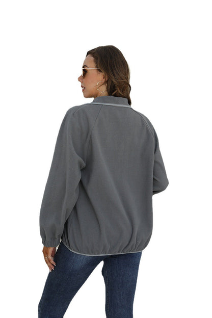 Color Contrast Plush Casual Coat🔥Buy 2 Automatic 10% Off & Free Shipping🔥