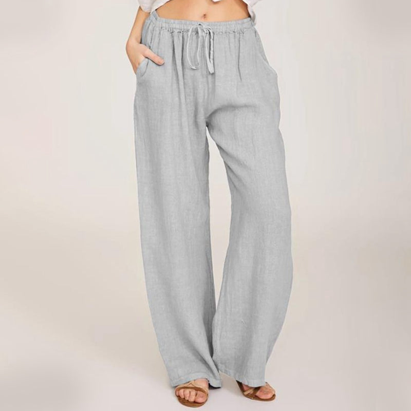 🔥Women's Summer Linen Cotton Wide Leg Pants