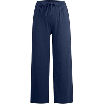 🔥Women's Summer Linen Cotton Wide Leg Pants