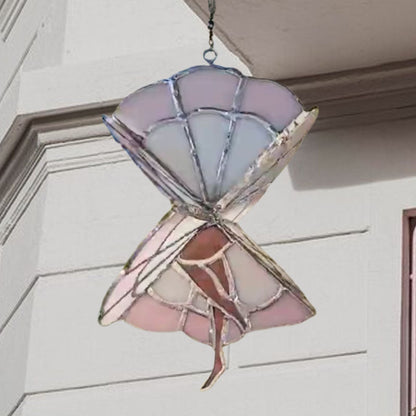 Dancing Lady Stained Acrylic Spinner