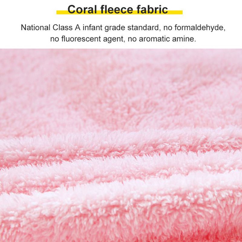 A Perfect Gift For Women Women's Solid Color Coral Fleece Bathrobe