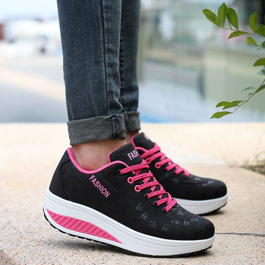 Women's Casual Fashion Breathable Thick Sole Sneakers