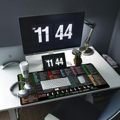 Stain-Resistant Anti-Slip Shortcut Desk Pad for Office