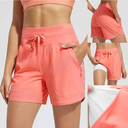 🌞Summer Hot Sale 60% OFF🩳Women's High-Waisted Quick-Dry Swim Shorts