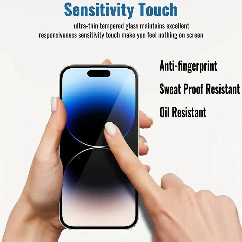 Anti-Scratch & Anti-Spy Tempered Glass Screen Protector for iPhone
