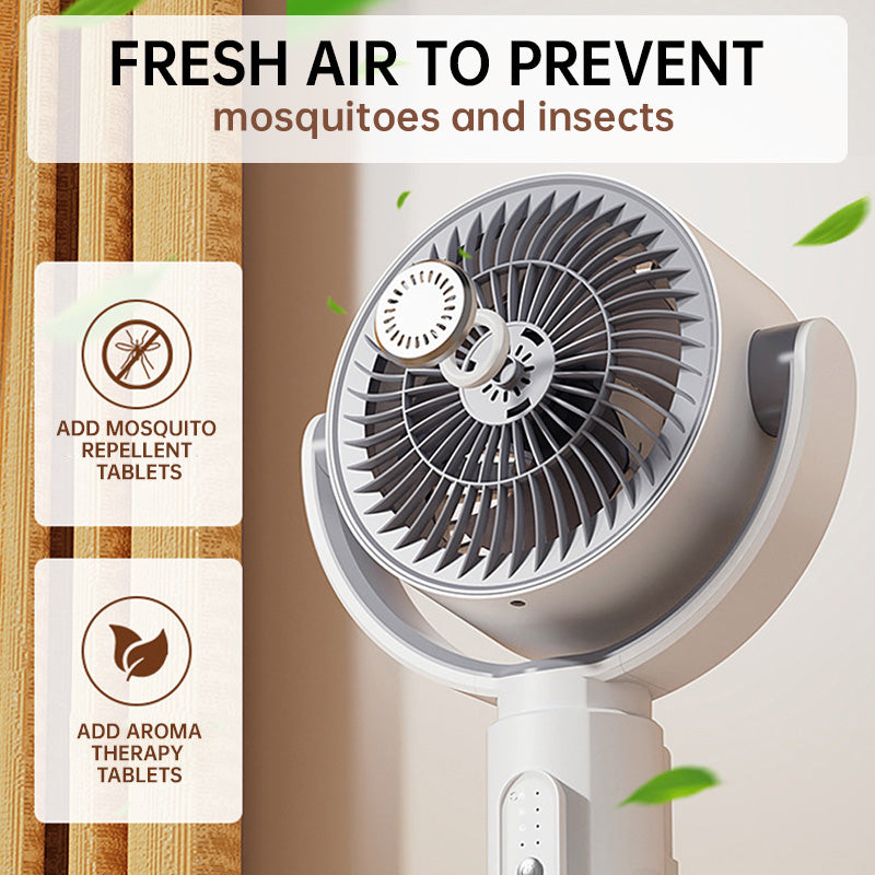 USB-Powered Silent Energy-Saving Airflow Floor Fan