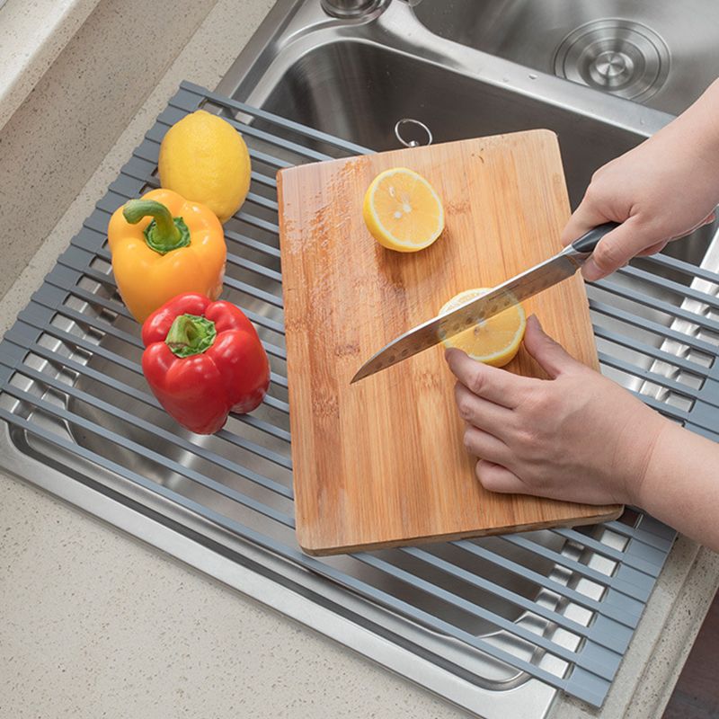 Multipurpose Roll-Up Dish Drying Rack